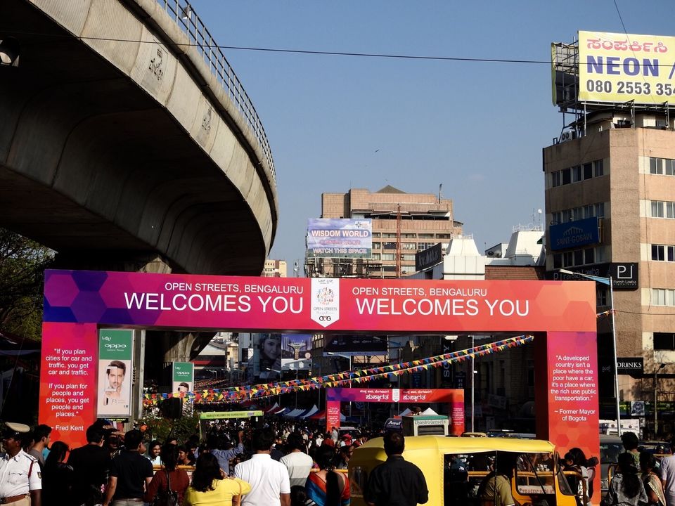Photo of Bangalore. Open Street 2016. MG Road. We walked with a vengeance ! 2/21 by Chendilk