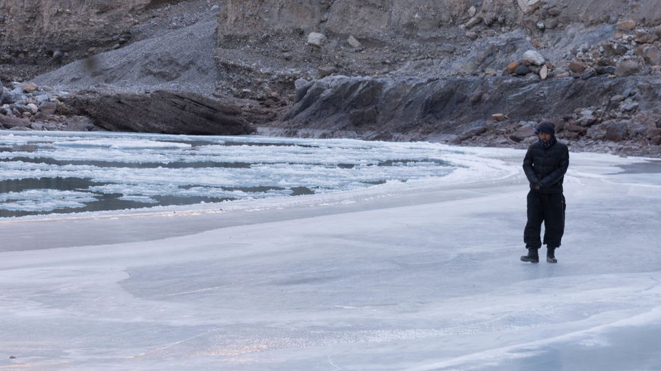 Photo of Half Frozen Zanskar River , Ladakh by Saurabh Jain