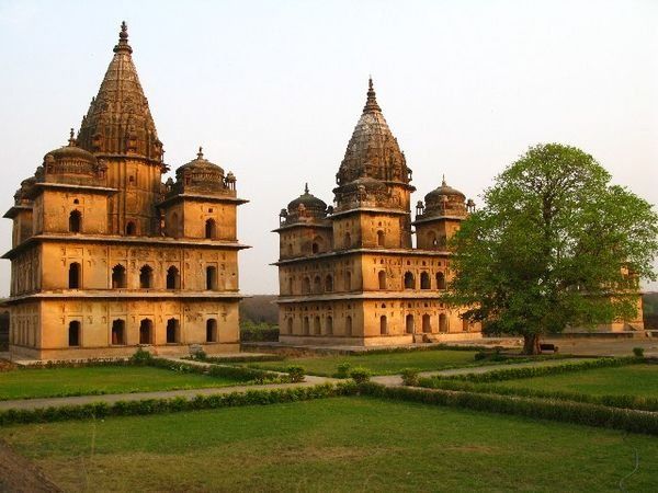 Photo of Chhatris Cenotaphs, Orachha, Uttar Pradesh, India by Nancy Nance