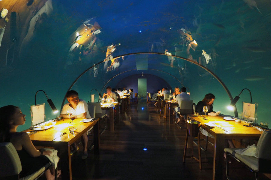 Photo of This is what it's like to dine underwater in the Maldives by Aahna