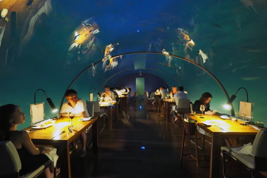 Photo of This is what it's like to dine underwater in the Maldives by Aahna