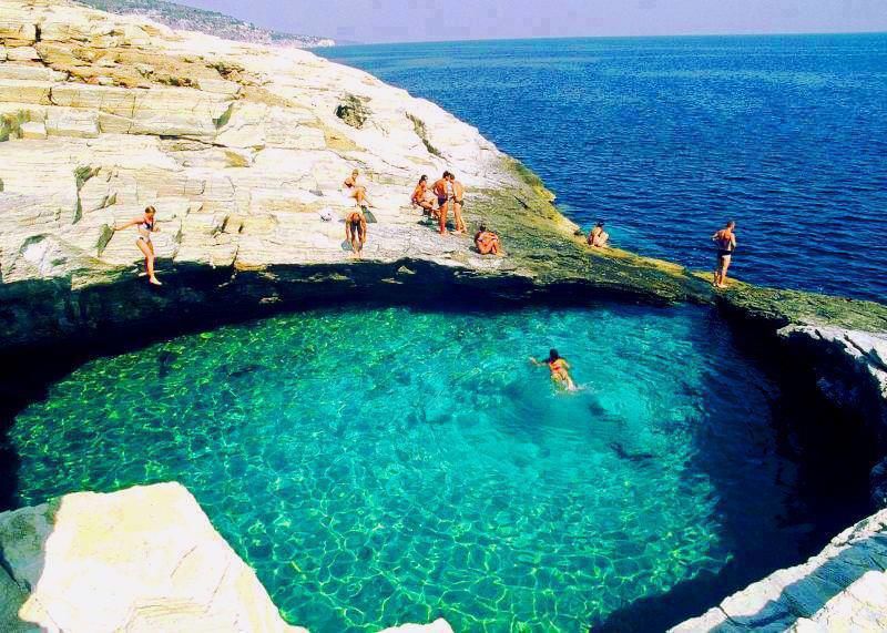Photo of Greece's Hidden Gem - Giola, a Natural Pool Located on the Island of Thassos 1/4 by Aahna