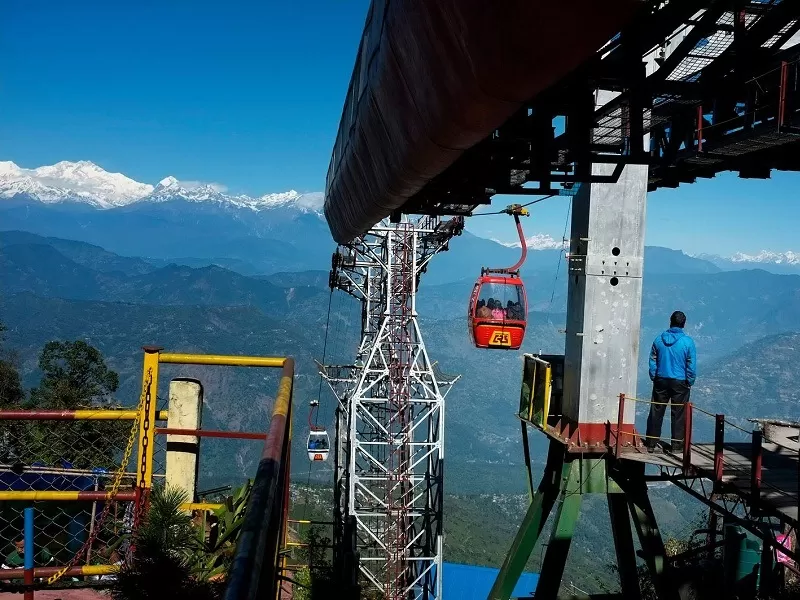 Photo of Darjeeling Ropeway Opposite St Joseph School, Lebong Cart Road, Jawahar Parbat, Darjeeling, West Bengal, India by Bhatura&Samosa