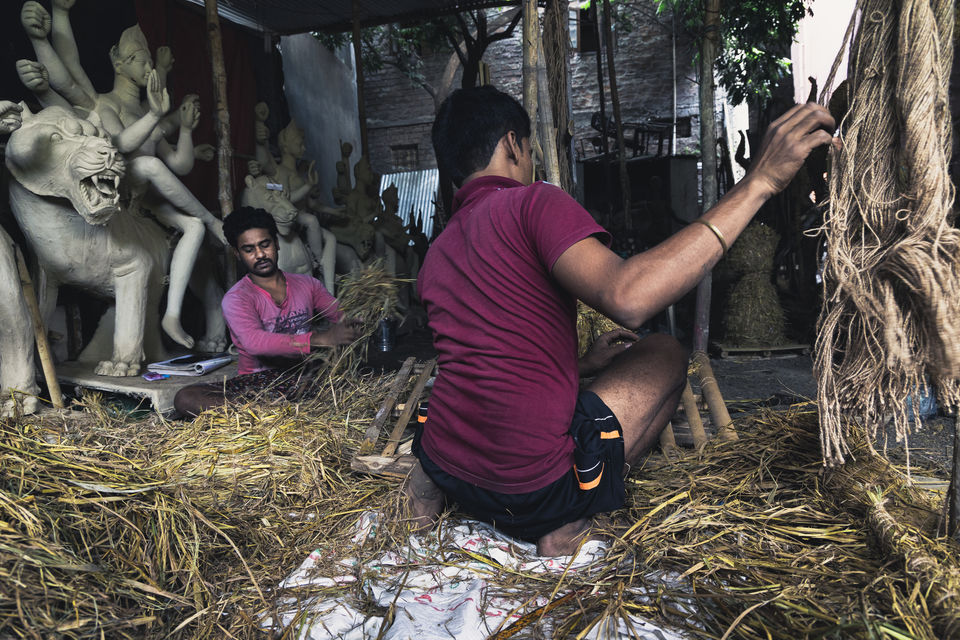 Photo of Photoblog - A Story of Durga Idol Makers , Indore 10/56 by Kshitish Pandey