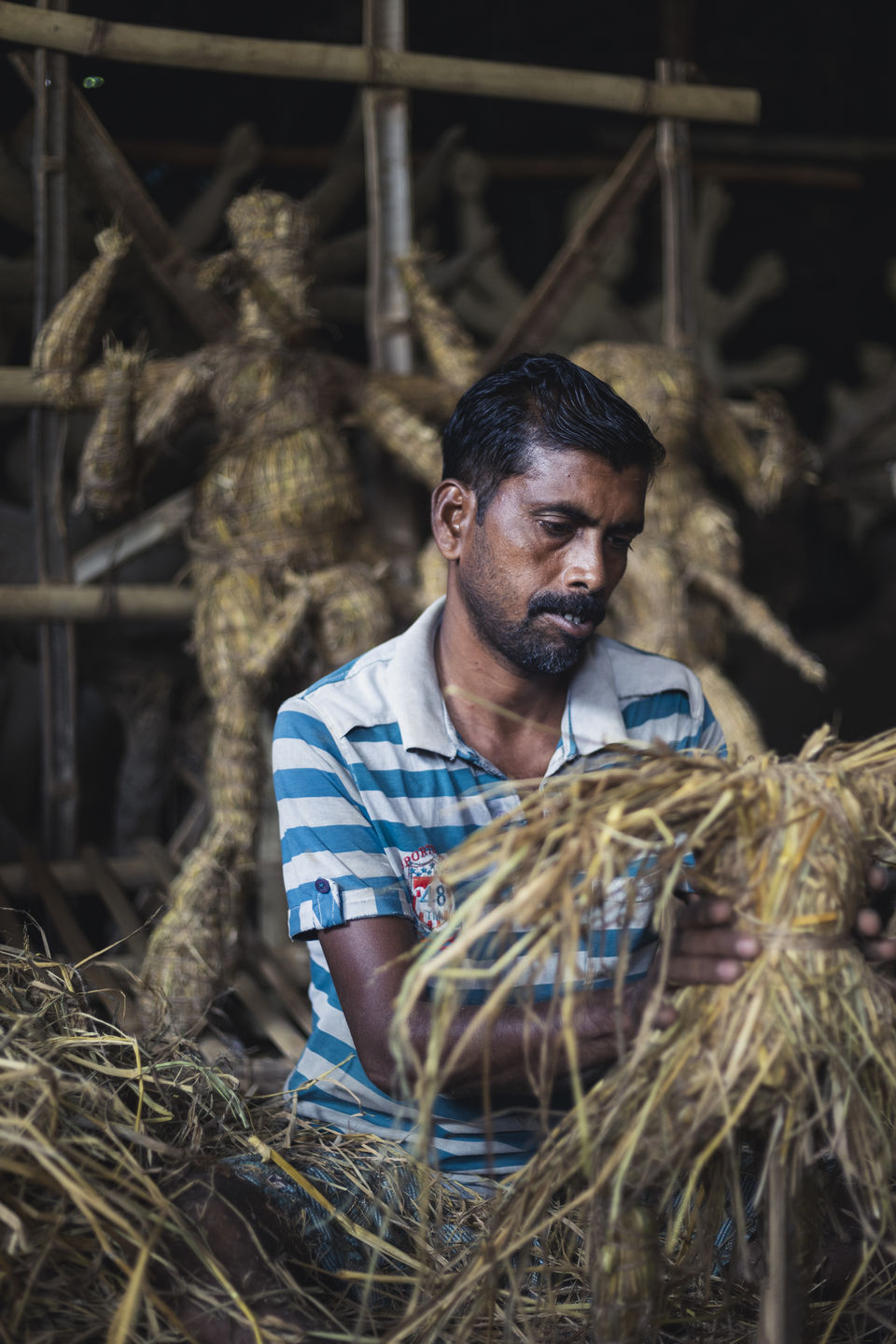 Photo of Photoblog - A Story of Durga Idol Makers , Indore 14/56 by Kshitish Pandey