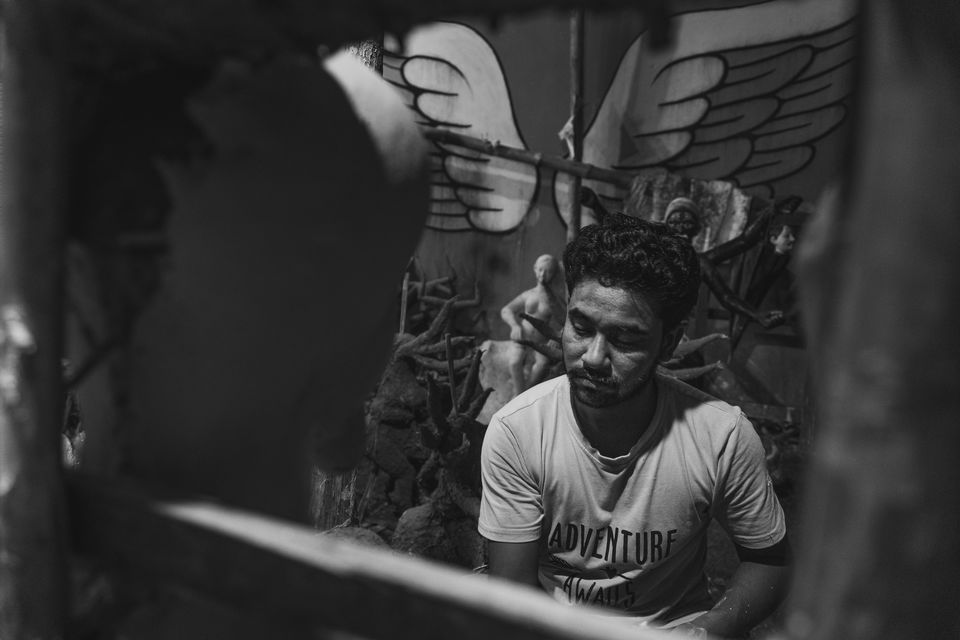 Photo of Photoblog - A Story of Durga Idol Makers , Indore 36/56 by Kshitish Pandey