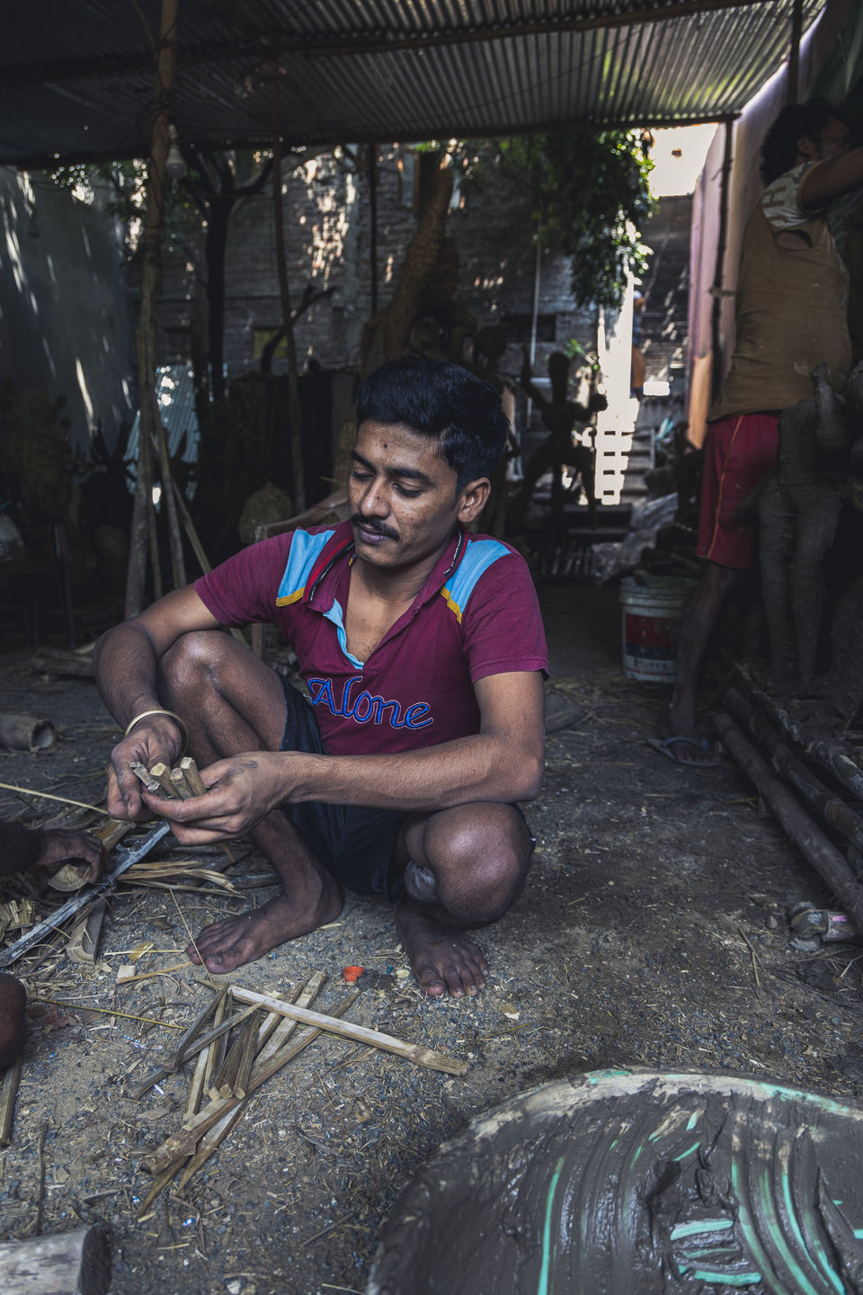 Photo of Photoblog - A Story of Durga Idol Makers , Indore 47/56 by Kshitish Pandey