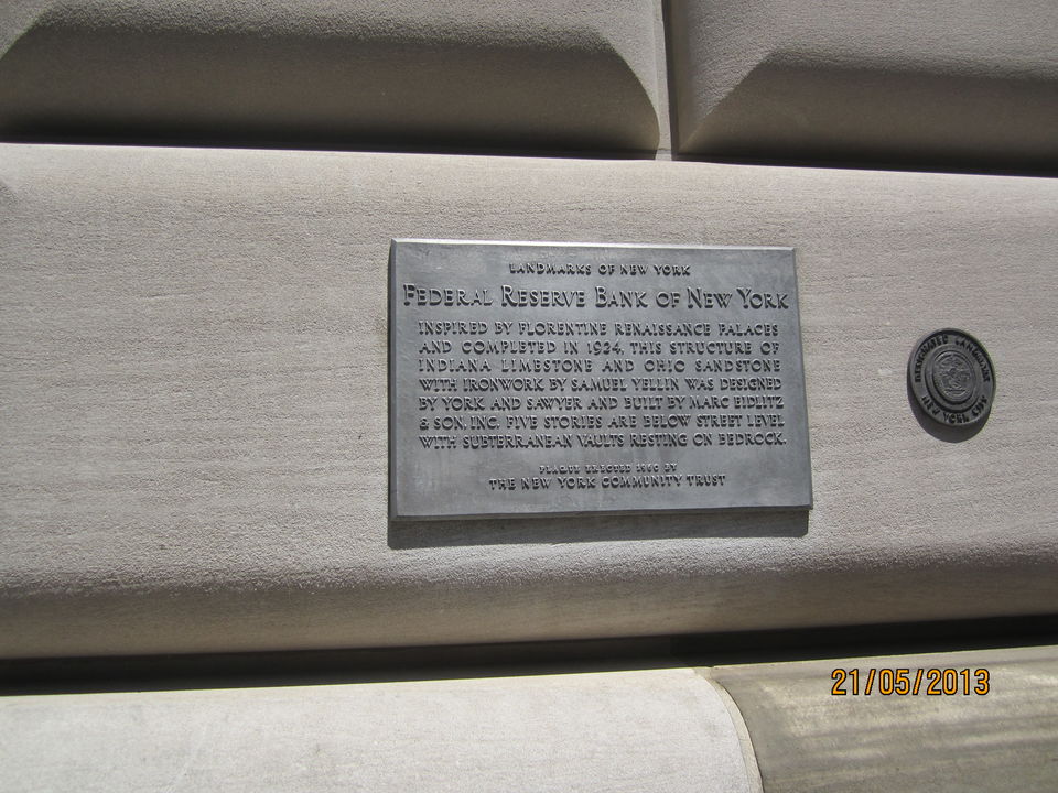 Photo of Federal Reserve Bank of New York, Liberty Street, New York, NY, USA by Sonika Shriwastav