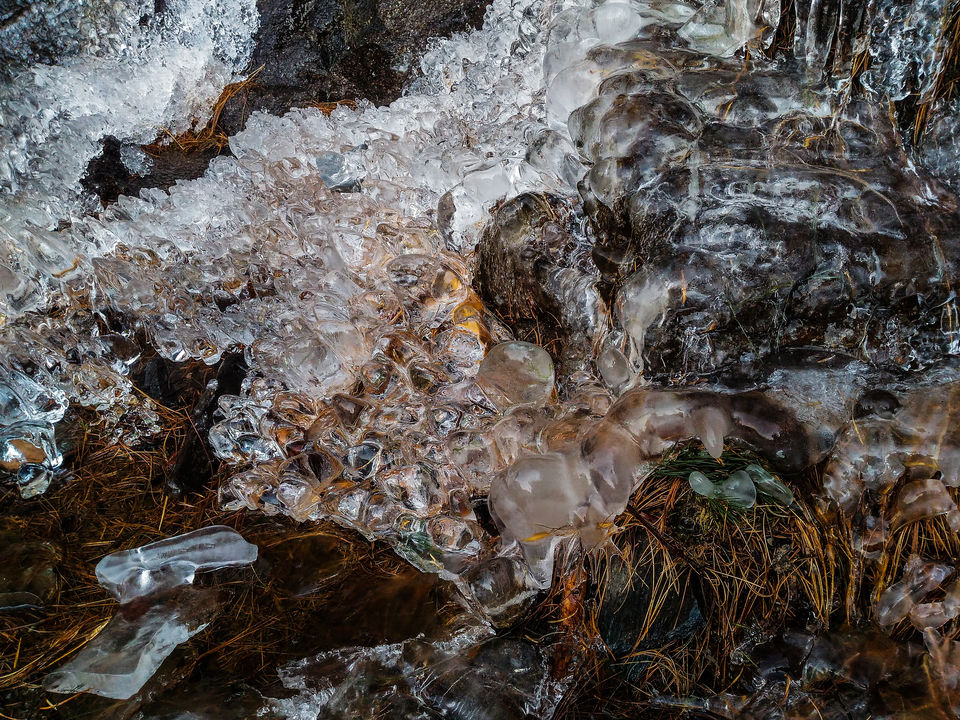 Photo of The flow of water in the waterfall was frozen in motion, as we see in movies, where suddenly the world in motion tuns to ice (as in the movie Frozen) by Monidipa Bose