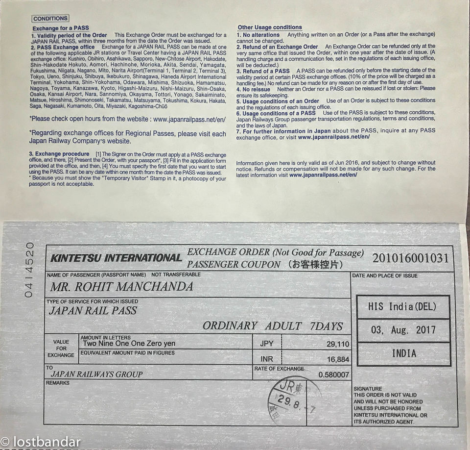 Photo of Japan- Complete Guide on Buying and Using a Japan Rail Pass 5/11 by Rohit Manchanda