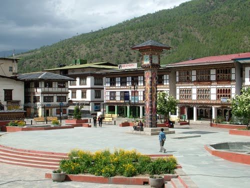 Photo of Clock Tower Square, Hogdzin Lam, Thimphu, Bhutan by Mahuya Paul