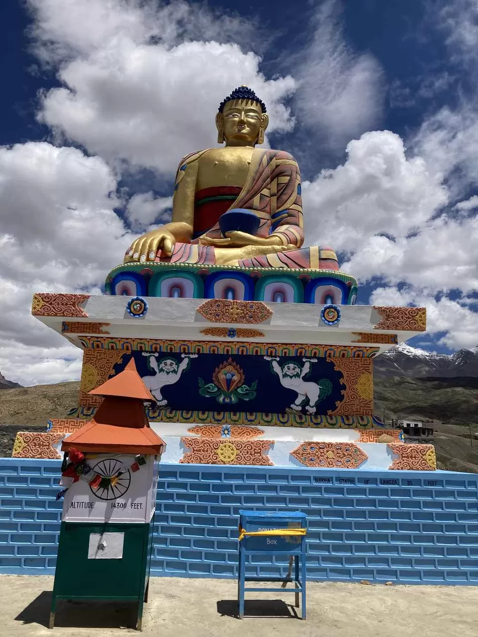 Photo of Langza Buddha Statue, Langza, Himachal Pradesh, India by Chhatrapal Bawankule