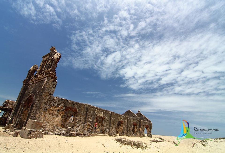Photo of A Ghost Town On The Shore Of A Turquoise Sea - Barefoot Toward's Adam's Bridge 3/8 by Arpita Mukherjee