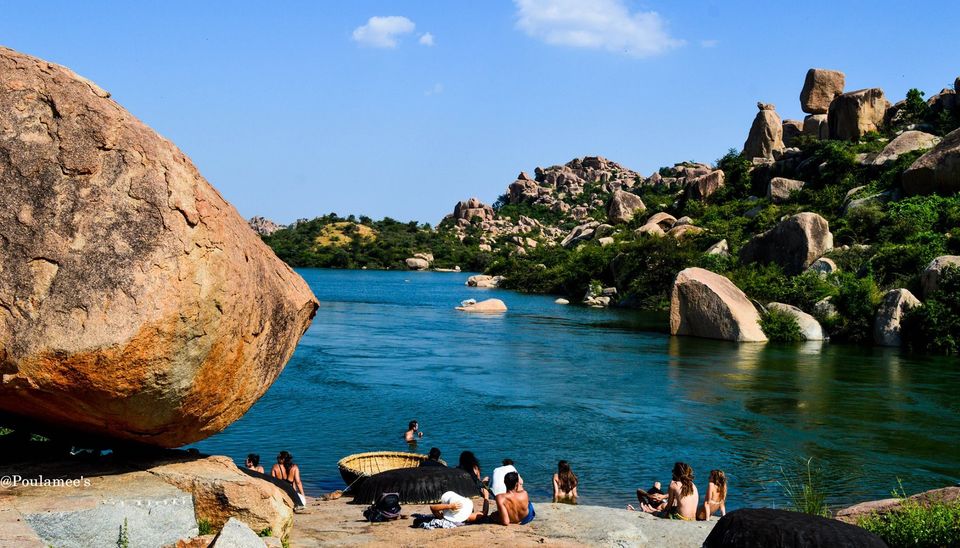 Photo of River Road, Hampi, Karnataka, India by Poulamee