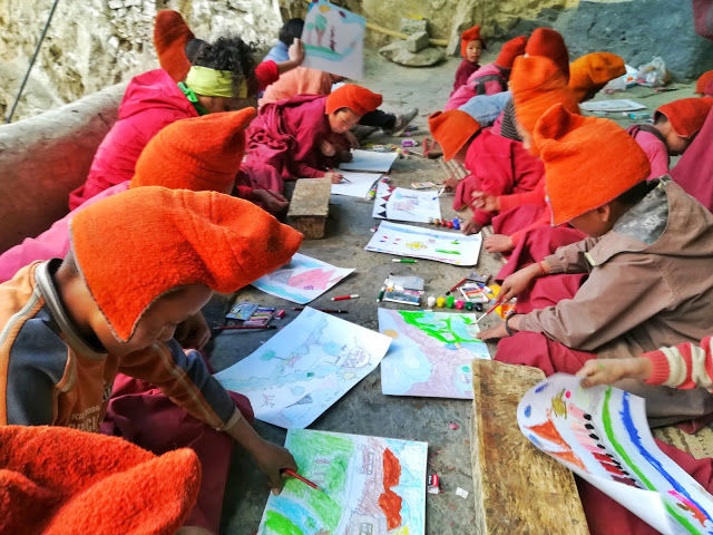 Photo of Spreading Smiles at Phuktal Monastery, Zanskar Valley. 9/15 by S S (Saurabh Sabikhi)