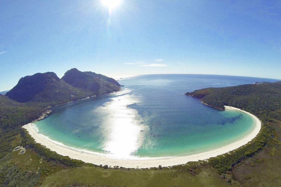 Photo of Wineglass Bay, Tasmania, Australia by Khyati Thaker @ A Lawyer's Voyage