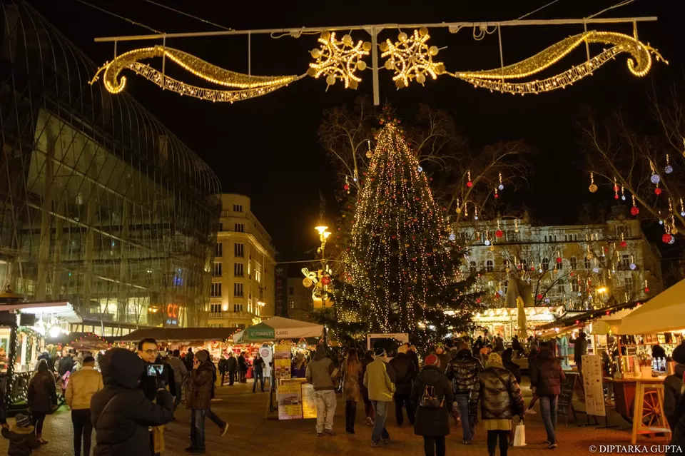 Photo of Budapest, Vörösmarty tér, Hungary by Diptarka Gupta