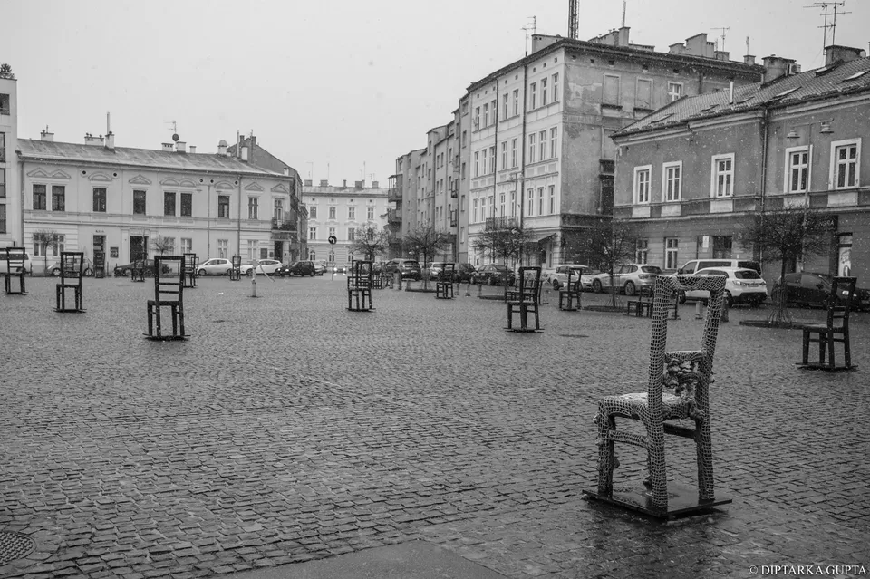 Photo of Ghetto Heroes Square, plac Bohaterów Getta, Kraków, Poland by Diptarka Gupta