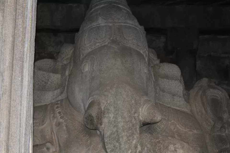 Photo of Kadalekalu Ganesha, Hampi, Karnataka, India by Nikita Mathur