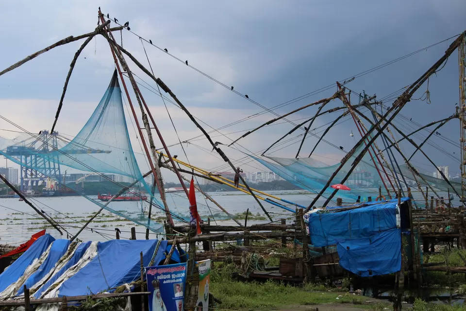 Photo of Chinese Fishing Net, Fort Kochi, Kochi, Kerala, India by Nikita Mathur