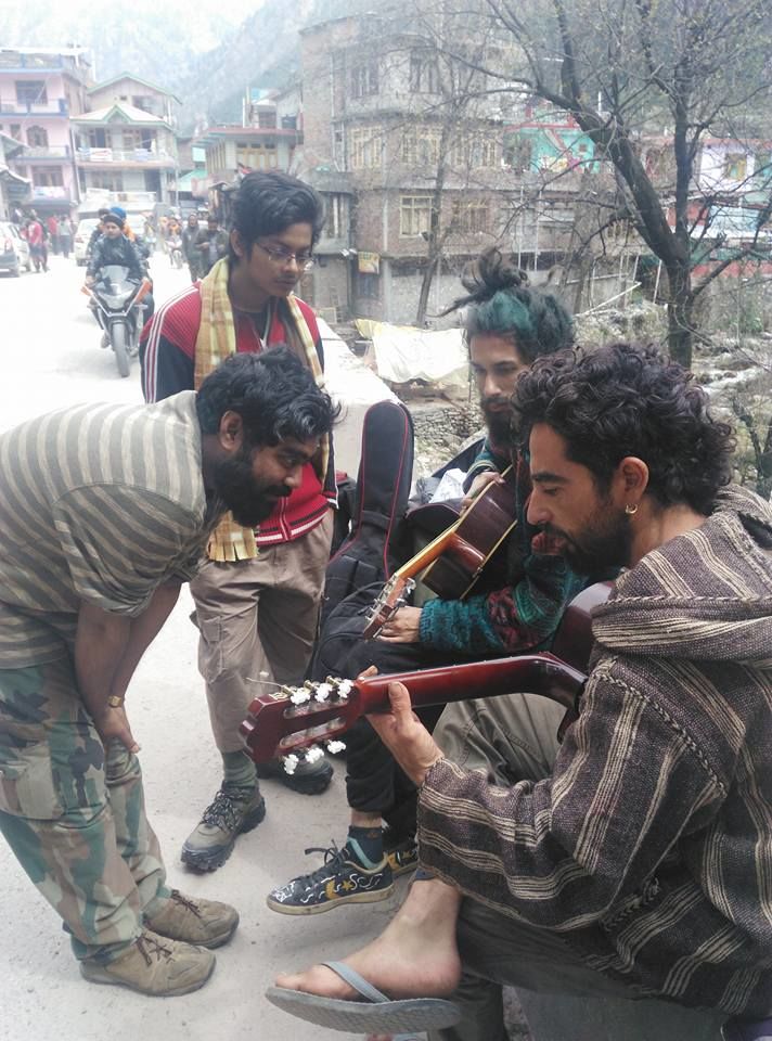 Photo of Busking on the streets to mural painting in Goa just by the leap of faith 2/12 by Abhyuday Blythe