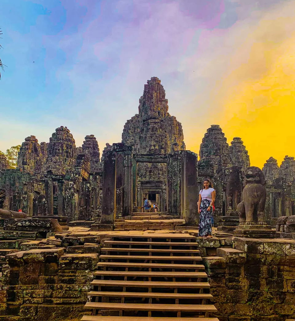 Photo of Bayon Temple, Krong Siem Reap, Cambodia by Kadambari Bhatte (curlytravelmess)