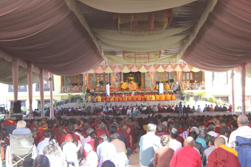 Photo of Namdroling Monastery, Tibetan GOLDEN TEMPLE, Sunkadahalli, Karnataka, India by Anusha Nakshathra
