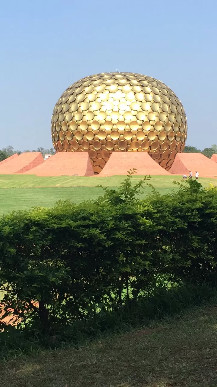 Photo of Auroville Golden Globe, Matrimandir, Auroville, Bommayapalayam, Tamil Nadu, India by Suruchi Bhavsar