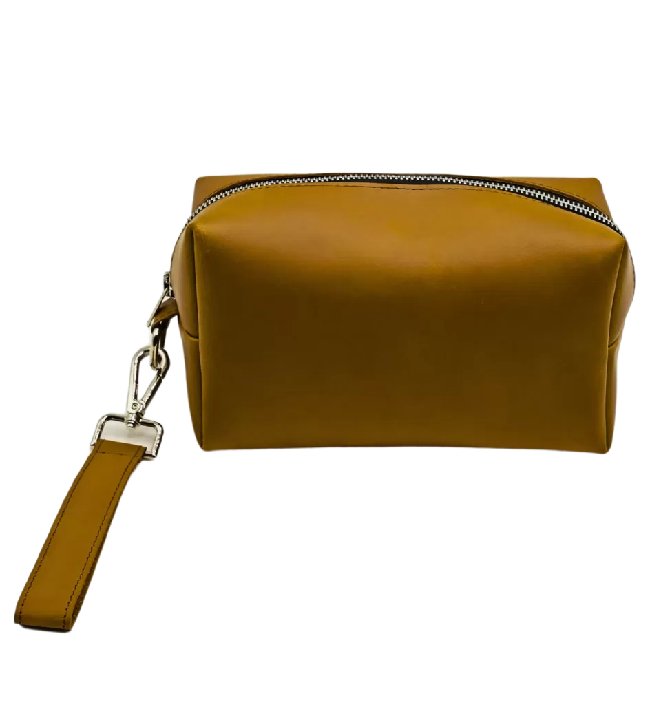 Photo of Leather Toiletry Bag for Men: The Perfect Travel Companion by Shops Royal by shops royal