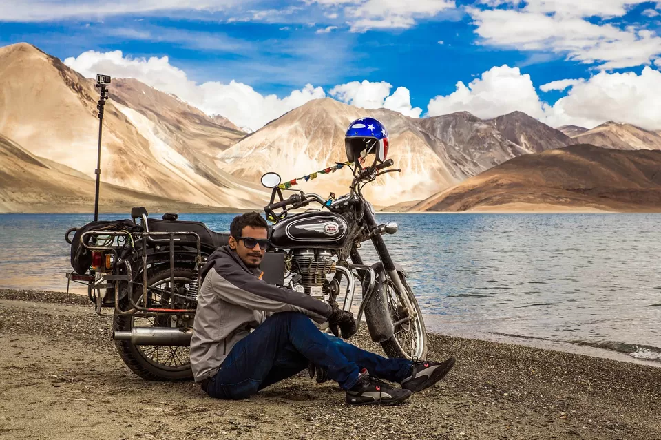 Photo of Pangong Tso by Abhinav Kumar