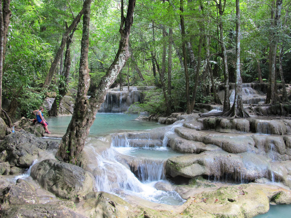 Photo of Erawan National Park Tha Kradan Kanchanaburi Thailand by Himani Khatreja