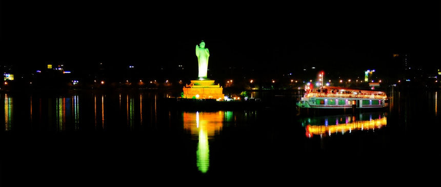 Photo of Hussain Sagar Lake, The Heart Of Hyderabad. by Shikha Singh