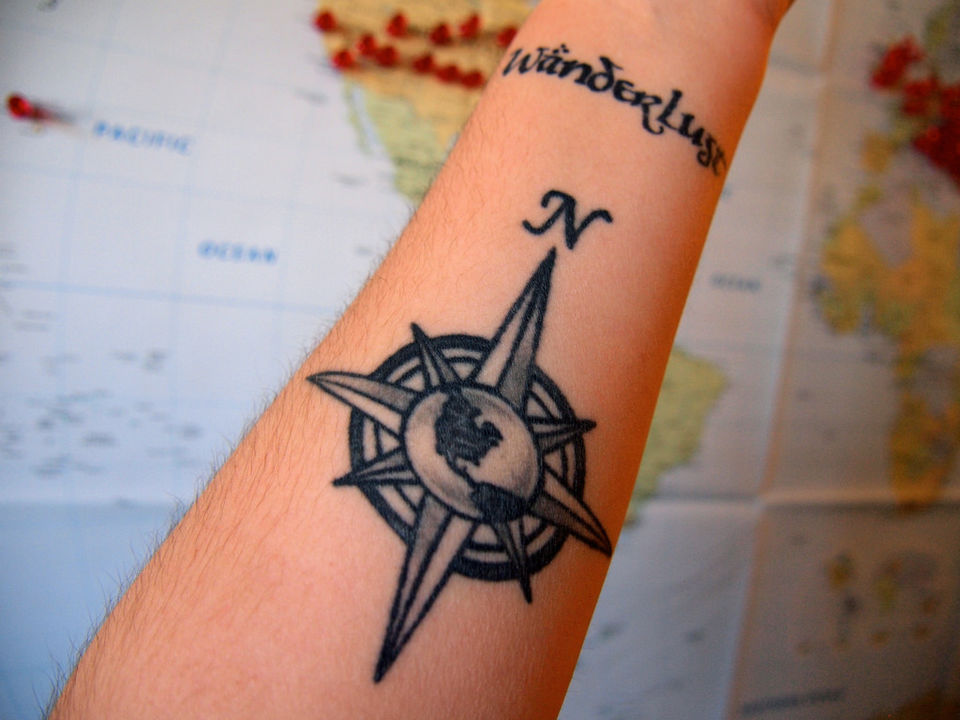 travel inspired tattoos for guys