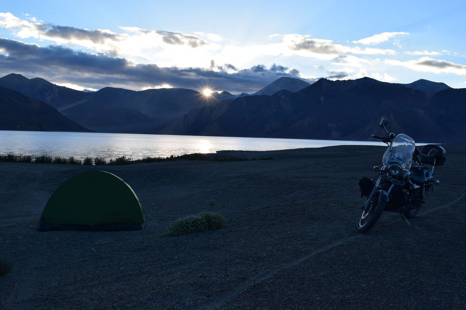 Photo of Camping at Pangong lake where the morning makes you feel you're in another world 1/17 by Kishore Singh Fartiyal
