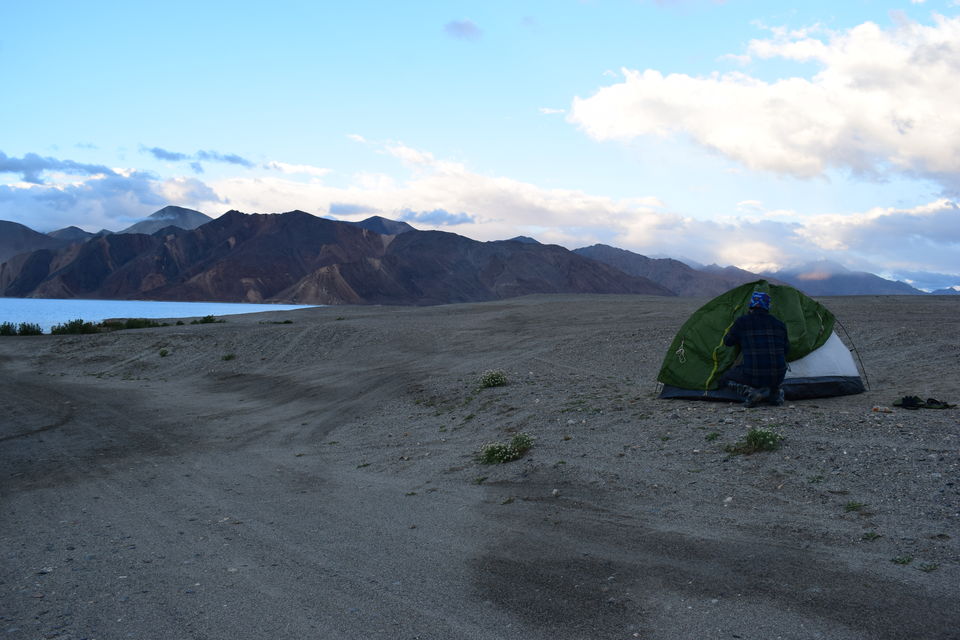 Photo of Camping at Pangong lake where the morning makes you feel you're in another world 5/17 by Kishore Singh Fartiyal