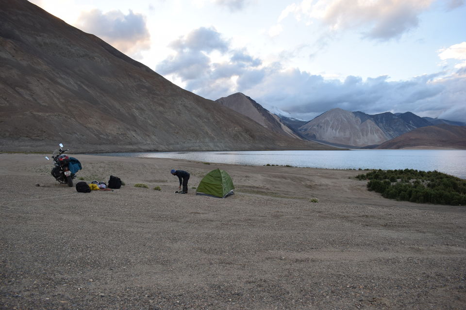 Photo of Camping at Pangong lake where the morning makes you feel you're in another world 6/17 by Kishore Singh Fartiyal