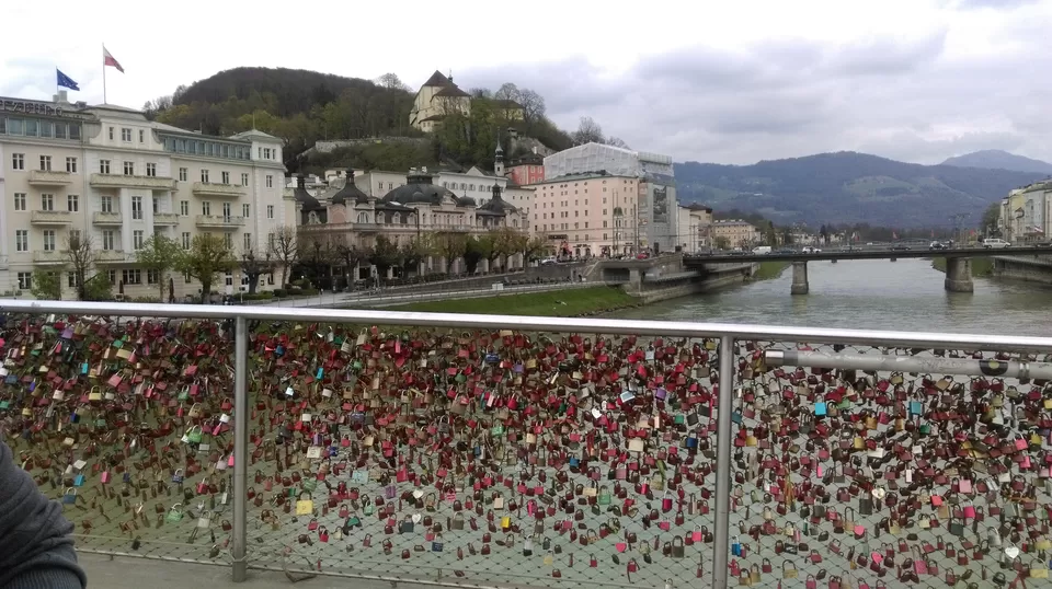 Photo of Makartsteg pedestrian bridge over the Salzach River, Makartsteg, Salzburg, Austria by Vaishnavi J Desai