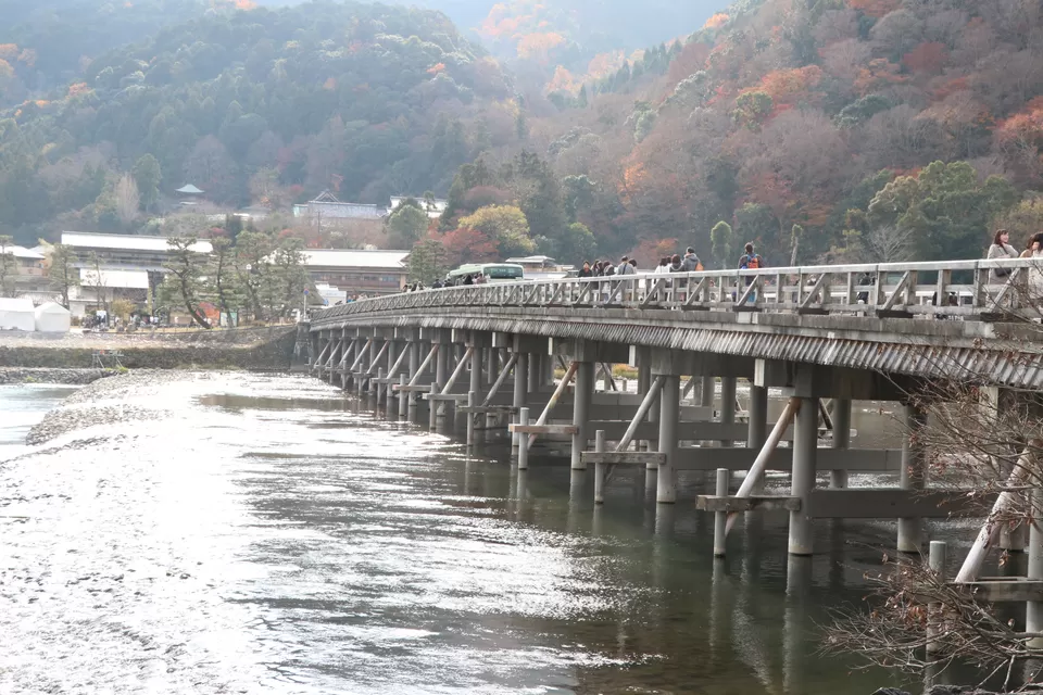 Photo of Togetsu-kyō Bridge, Saganakanoshimacho, Ukyo Ward, Kyoto, Japan by Vineet Kumar