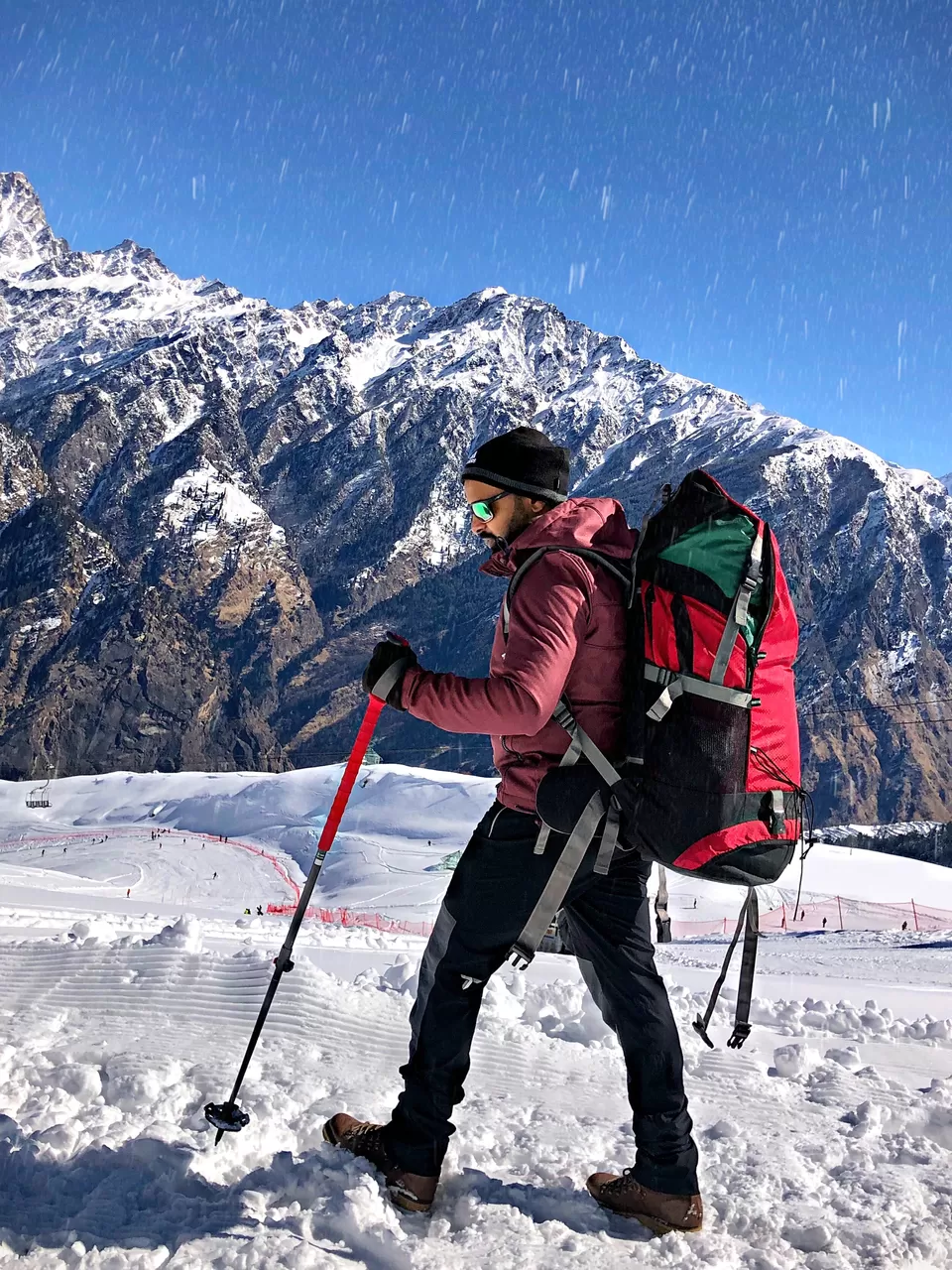 Photo of Auli Sking Slopes, Auli Laga Salude, Uttarakhand, India by Banjara