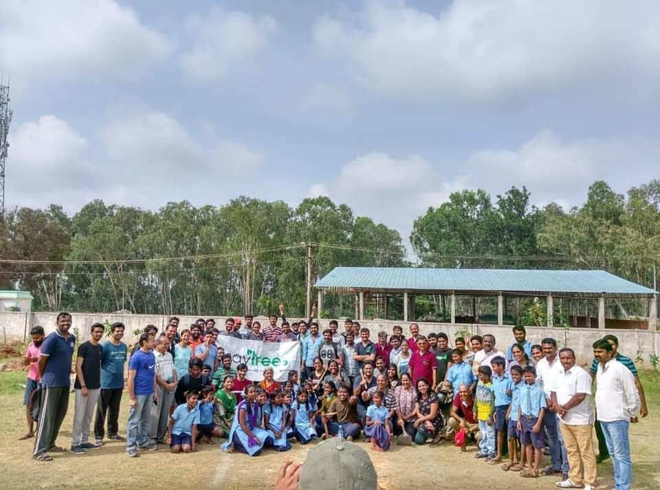 Photo of Weekend Plantation at Govt School, Gunjur Palya, Bangalore by roottraveller