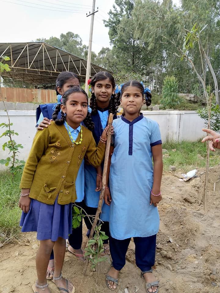 Photo of Weekend Plantation at Govt School, Gunjur Palya, Bangalore by roottraveller