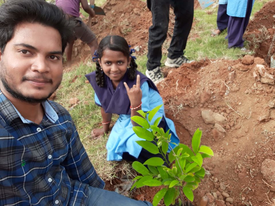 Photo of Weekend Plantation at Govt School, Gunjur Palya, Bangalore by roottraveller