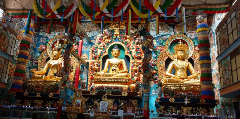Photo of Namdroling Monastery Golden Temple, Bylakuppe, Karnataka, India by Kshama Pandey