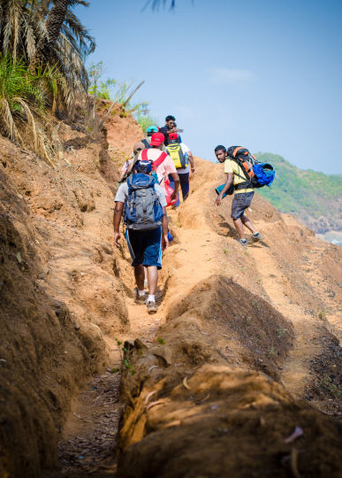 Photo of Gokarna Beach Trek - Relaxing in Paradise, Chanting OM, and looking at HalfMoon 14/46 by Venki