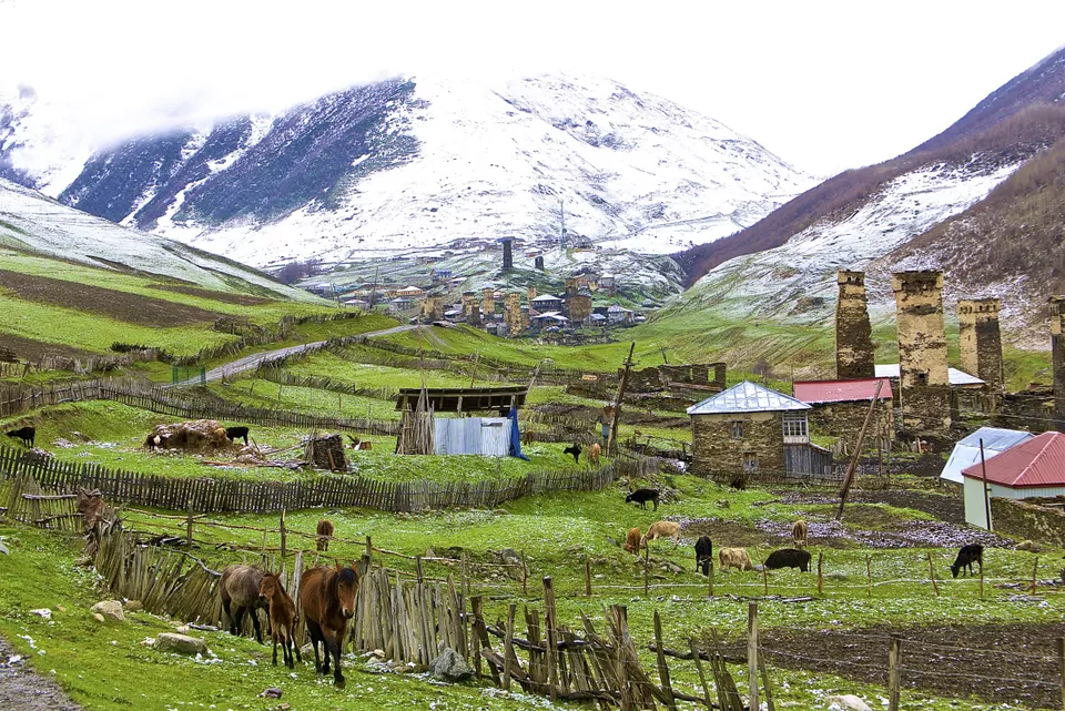 Photo of Ushguli, Samegrelo-Upper Svaneti, Georgia by Priyanka Banerjee
