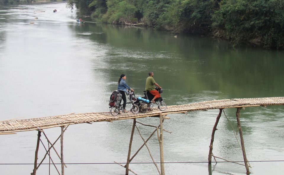 Photo of Round the World on a Folding Bike with $5 a day by Indo-Japanese couple 1/13 by Sunil Kumar V Kaushik