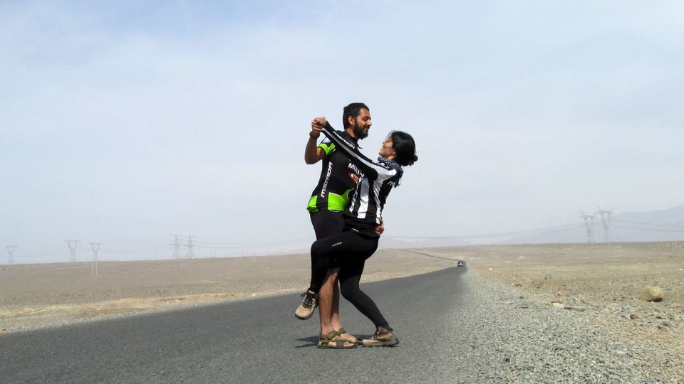 Photo of Round the World on a Folding Bike with $5 a day by Indo-Japanese couple 2/13 by Sunil Kumar V Kaushik