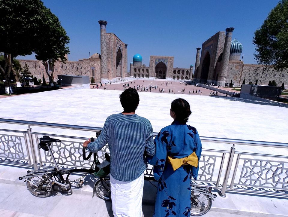 Photo of Round the World on a Folding Bike with $5 a day by Indo-Japanese couple 3/13 by Sunil Kumar V Kaushik