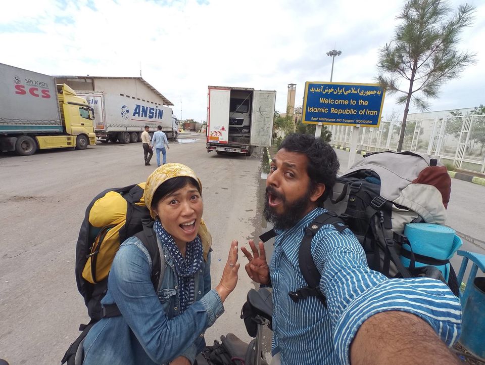 Photo of Round the World on a Folding Bike with $5 a day by Indo-Japanese couple 9/13 by Sunil Kumar V Kaushik