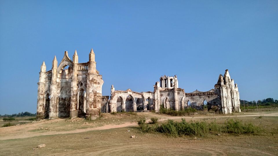 Photo of Shettihalli Rosary Church - Photography in the middle of a RIVER. by Vijay Kishore Reddy R